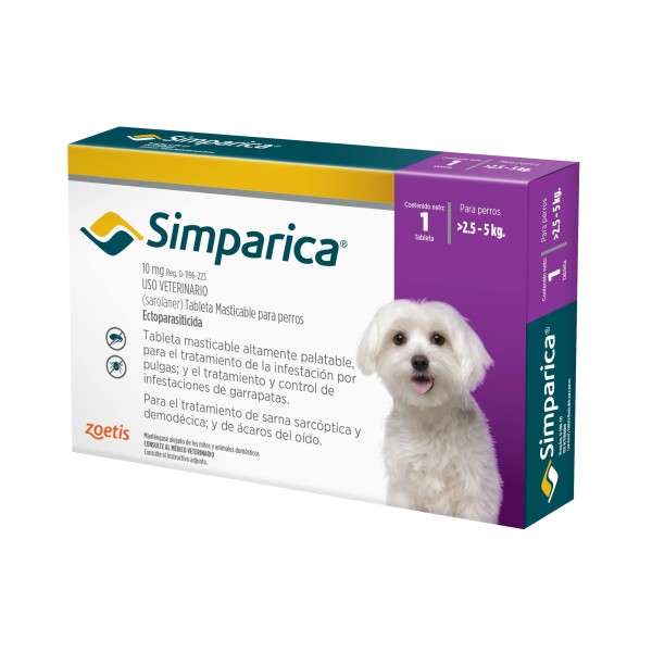 SIMPARICA 10 MG 1 TABLETA